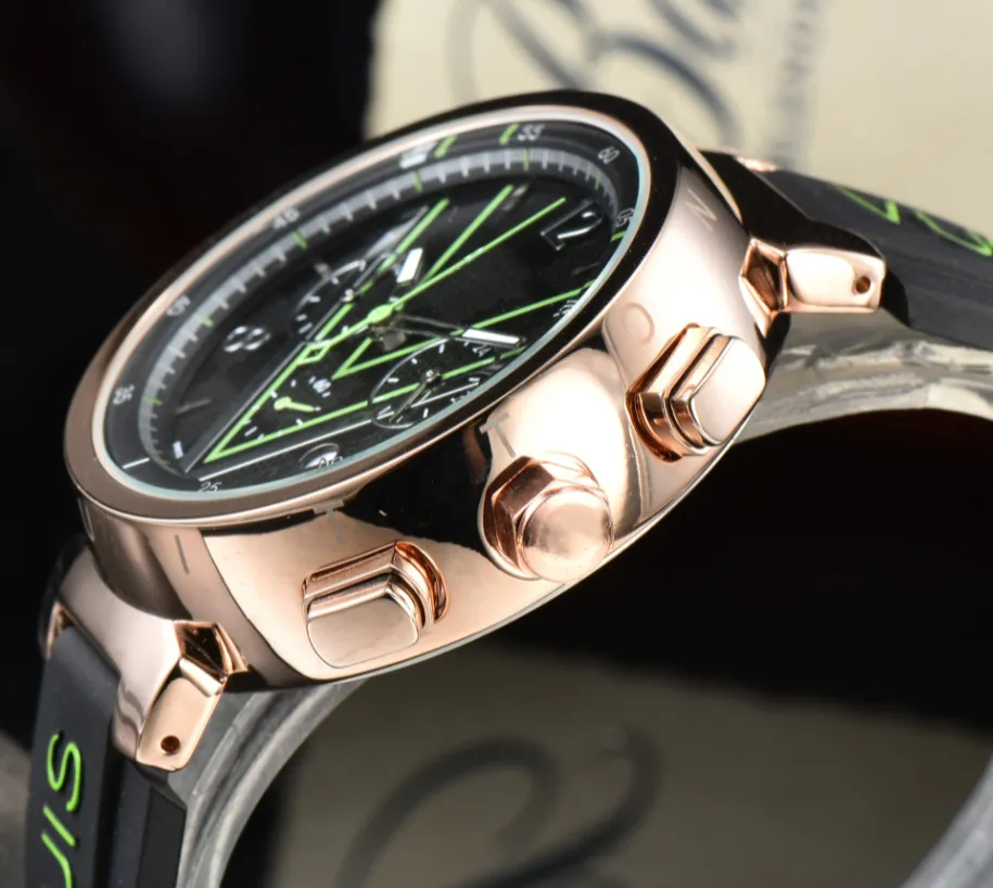 Новинка 2024 года, роскошные дизайнерские кварцевые часы для мужчин, роскошные мужские часы высокого качества, многофункциональные часы Montre, бесплатная доставка