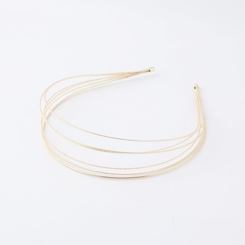 Haarspangen Haarspangen Metall mehrschichtiges Stirnband Mode koreanischer Ins-Stil einfacher mehrschichtiger Ring Wellpappe Damen Reisen 941 Ear270e
