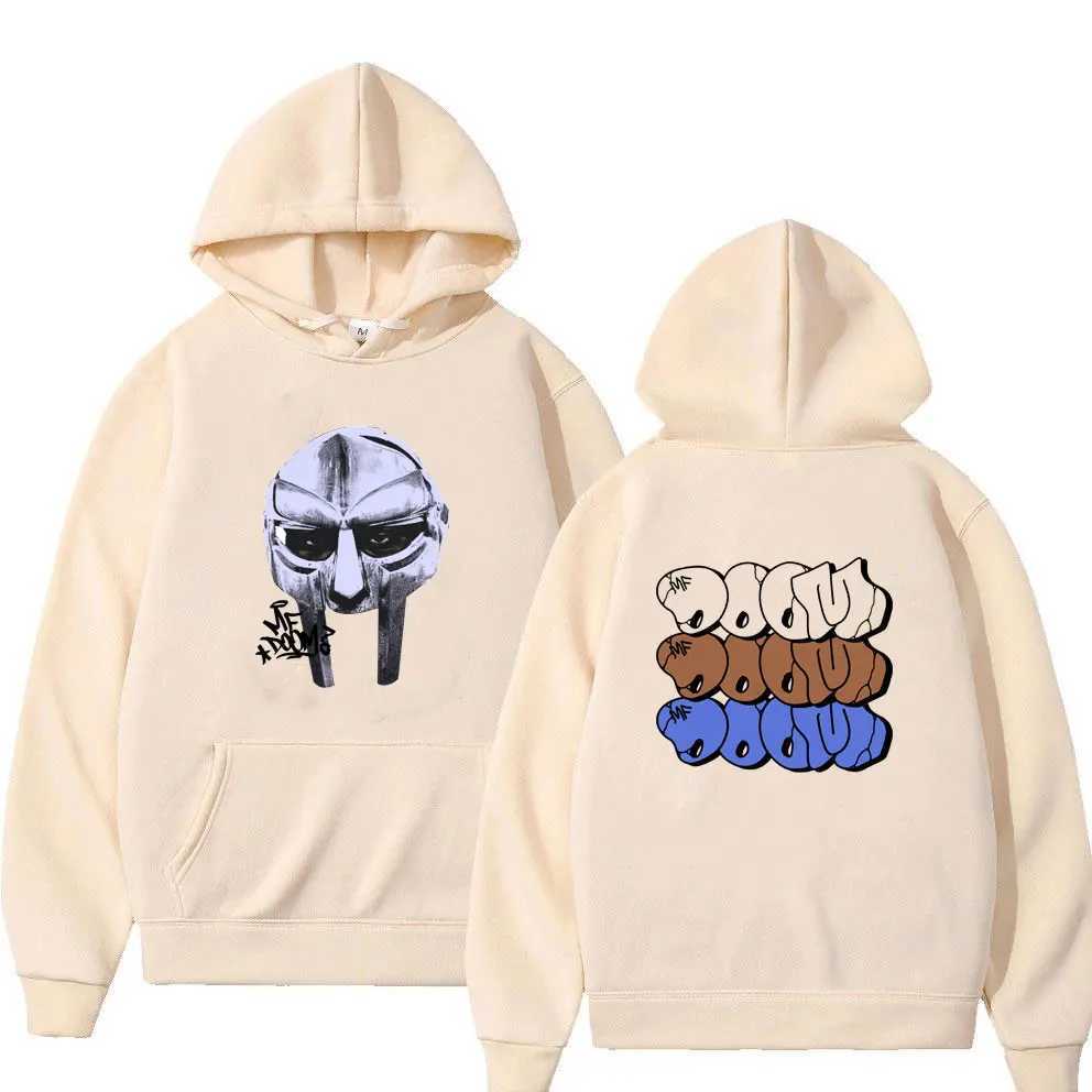 Sweats à capuche pour hommes Sweatshirts Rappeur MF Doom Mask Madlib Madvillain Graphique Imprimé À Capuche Hommes Hip Hop Mode Tendance Sweat Mâle Vintage Sweats À Capuche Surdimensionnés 24328