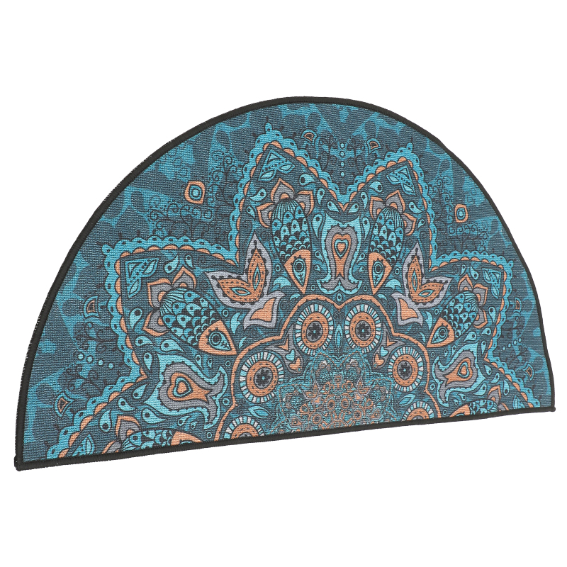 Bath Mats Entrance Mat Rugs Half Round Doormat Half-round Boho Bohemian Style Mandala Floor