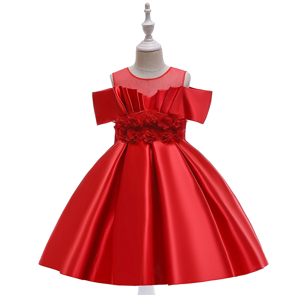 Sweet Pink Red Green Royal Blue Jewel Girl's Birthday/Party Dresses Girl's Pageant Dresses Flower Girl Dresses Girls Everyday Skirts Kids' Wear SZ 2-10 D328254