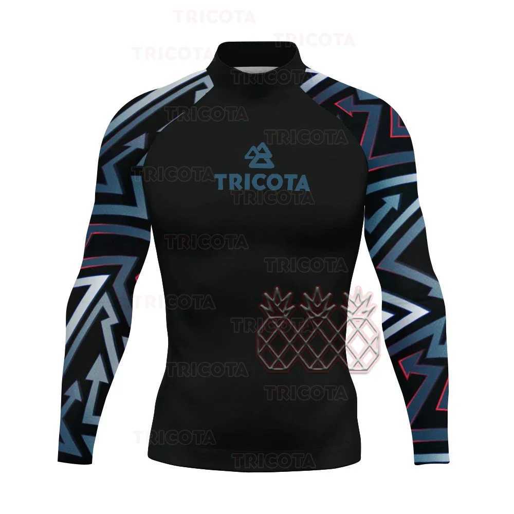 Traje de baño para hombres Tops de surf para hombre Natación Camisetas de buceo Manga larga ajustada Traje de baño Protección contra rayos UV Ropa para surf Traje flotante de playa 24327