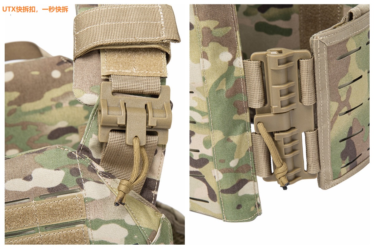 UNIONTAC – débardeur tactique de découpe Laser en Nylon 1000D, gilet de protection de base MOLLE à dégagement rapide