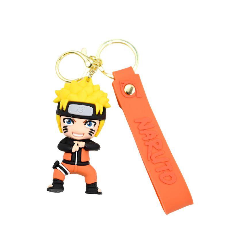 Accessori portachiavi firmati Anelli portachiavi con figura di Naruto del fumetto Naruto Kakashi Portachiavi Portachiavi auto da uomo