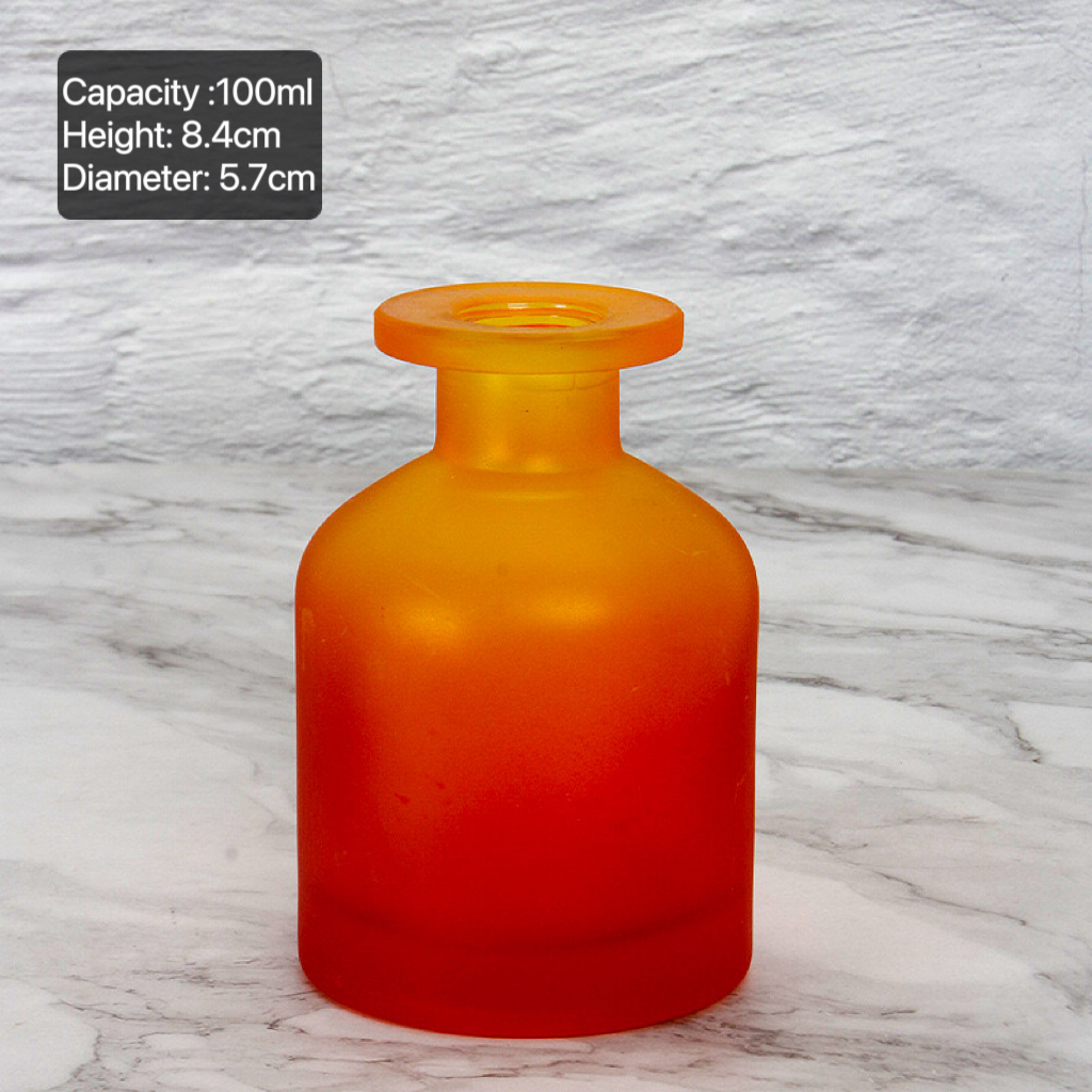 Mode 100 ml leere nachfüllbare Glas Parfüm Diffusor Flasche Farbverlauf Aroma Diffusor Gläser