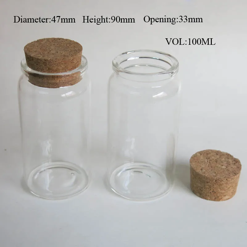 Lastoortsen 25 x 100 ml leere Glasflaschen mit Holzkorken, Glasflaschen mit Korkverschluss, zur Aufbewahrung von Bastelglasbehältern