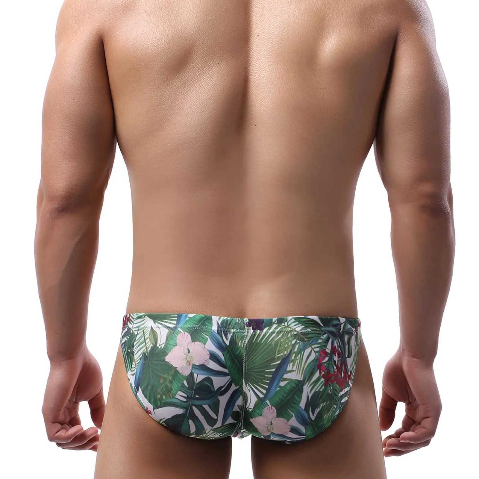 Heren Badmode Sexy Heren Zwemslips Bikini Badmode Zwembroek Man Badpak Badpak Strand Korte Penis Pouch Slips 24327