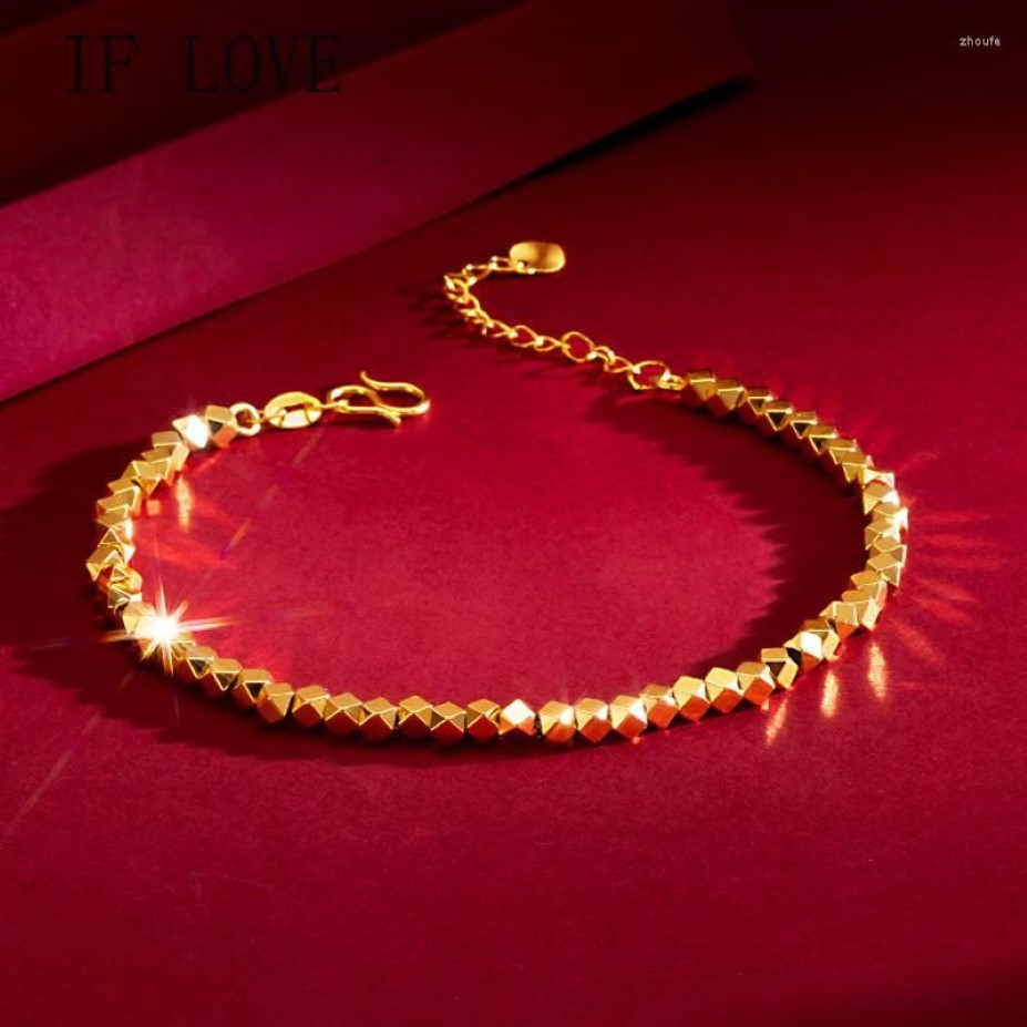 Charme pulseiras se amor clássico dourado geométrico frisado moda coreano chique para mulheres traf senhora presente de alta qualidade jóias atacado296d