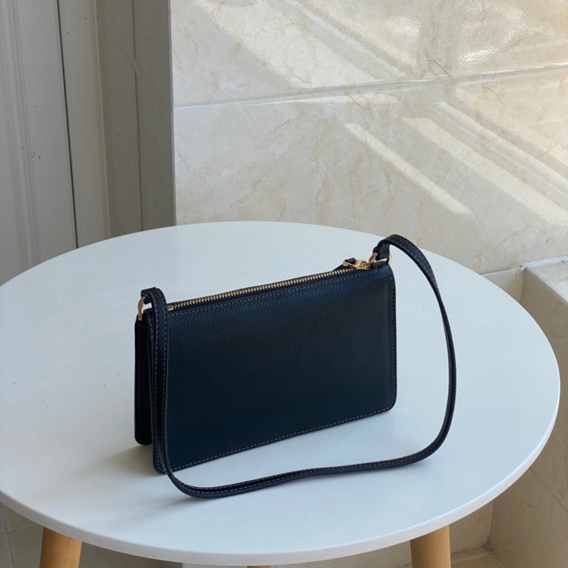 Petit sac à bandoulière de designer en cuir véritable miroir uni qualité mode noir blanc sac à main de luxe sac sous les bras pour les femmes avec paquet complet