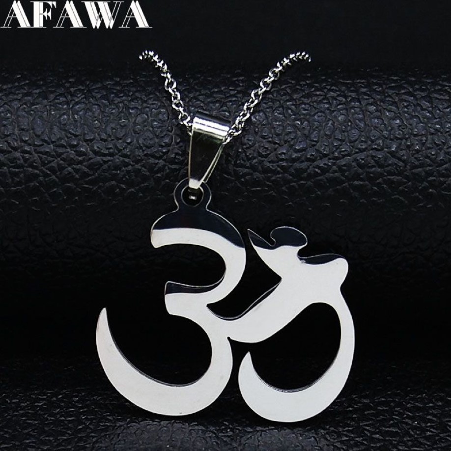 2019 Bouddha Lotus Mala Yoga Chakra Collier En Acier Inoxydable Femmes Couleur Argent Colliers Pendentifs Bijoux Cadeau colgantes N199192130