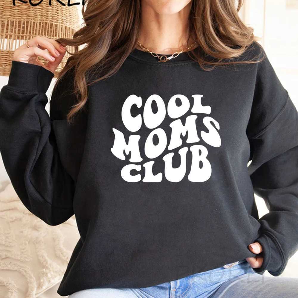 Женские толстовки с капюшоном Cool Moms Club Толстовка Mom Life Женский пуловер с длинными рукавами Повседневный графический подарок на день рождения матери 24328