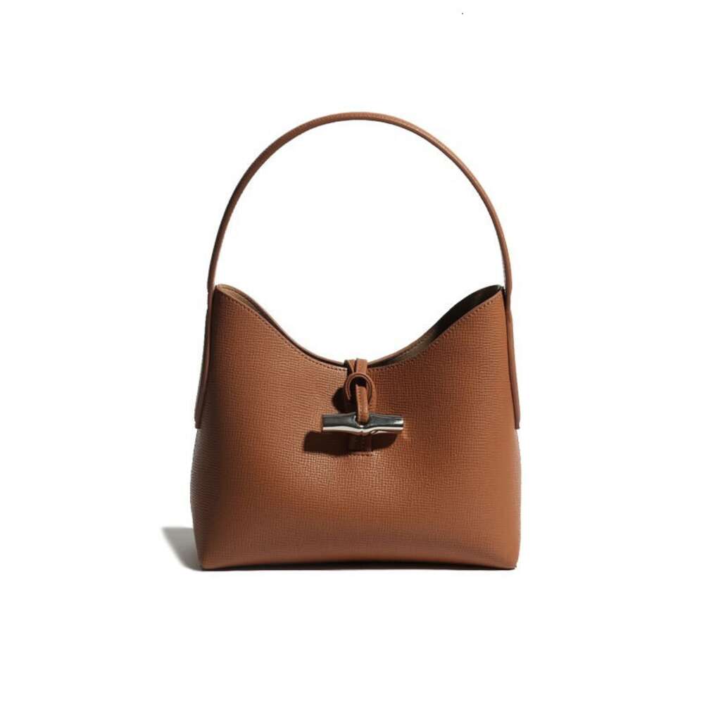 Factory Source High Quality Handbags Is 2024 Genuine Leather Bamboo Underarm Bag New Product High Grade Single Shoulder Live Selling Fashion