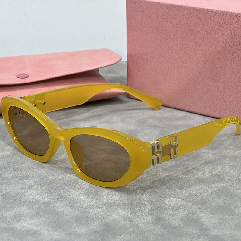 Occhiali da sole firmati da donna occhiali da sole mu occhiali da sole ovali occhiali da sole di lusso occhiali da sole classici di alta qualità con scatola originale