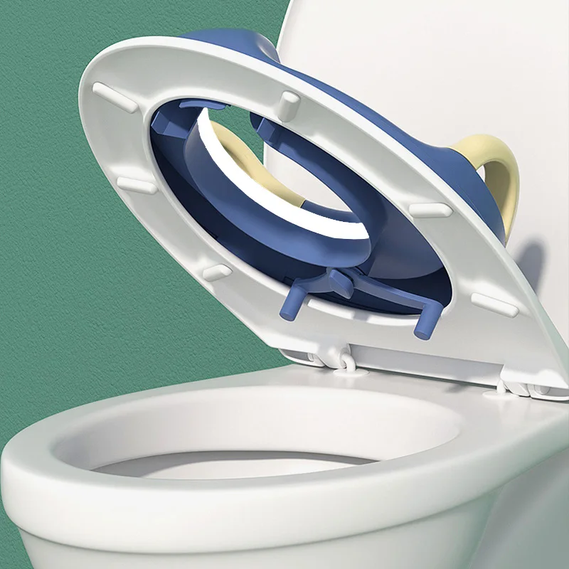 Täcker bärbar toalettstol täcke heminredning mjuk pvc kudde barns potten toalett dyna baby potta träning säte barn rese potta