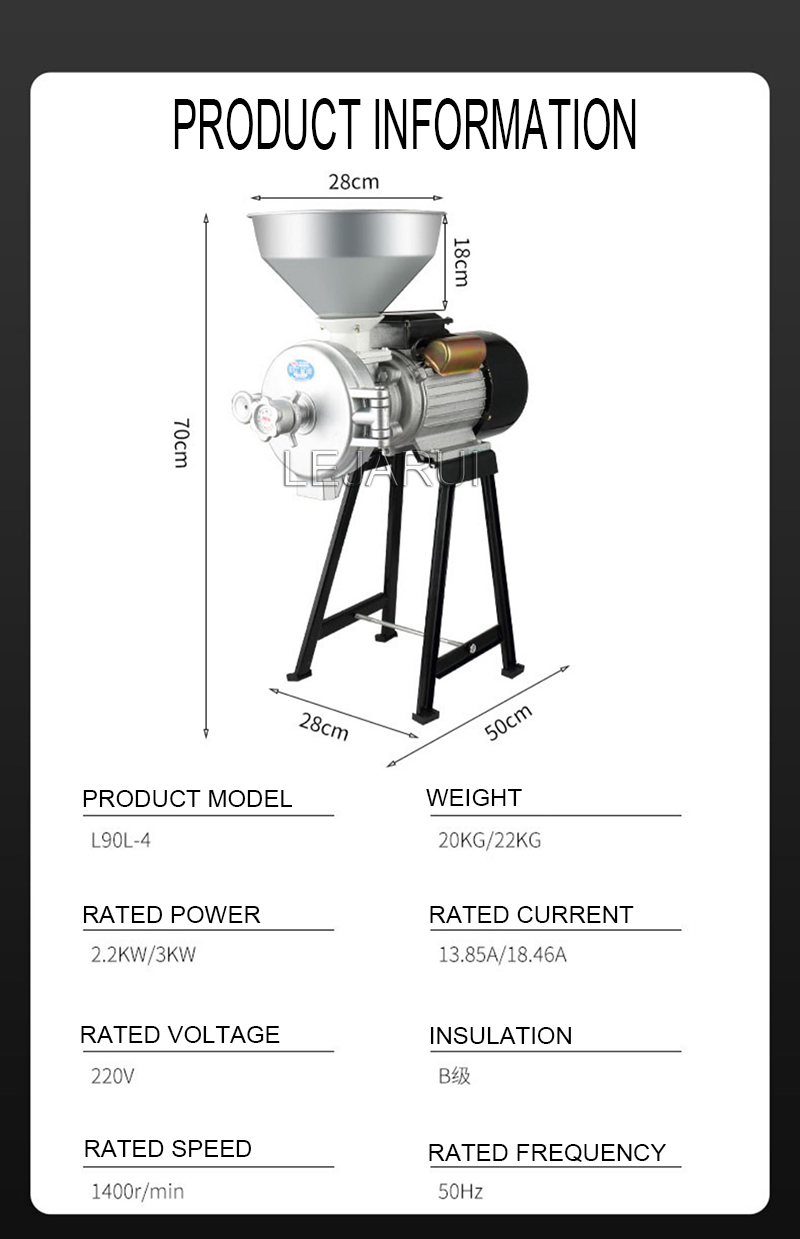 Commercial Dry Wet Peanut Butter Machine Grain Mill Grinder For Beans Corn Flour Refiner