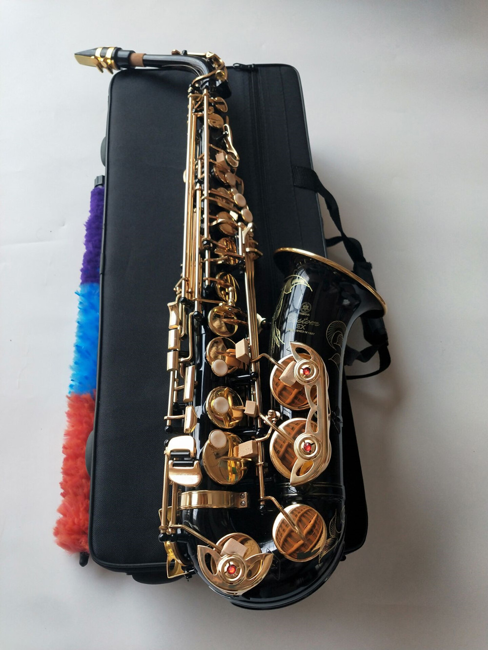 Saxophone Alto noir de meilleure qualité 2024, modèle YAS-875EX, instrument de musique professionnel e-flat avec étui