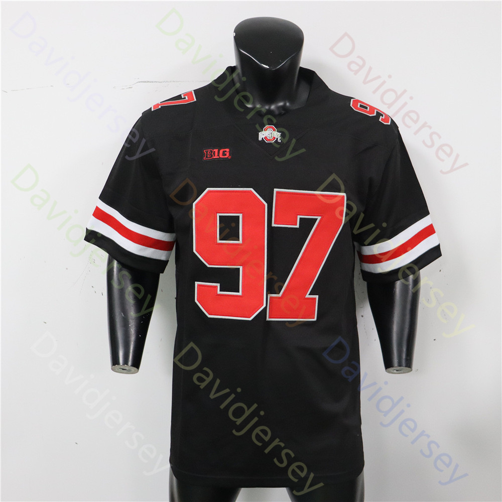 ولاية أوهايو OSU Buckeyes كرة القدم Jersey NCAA College Marvin Harrison Jr. Styles Egbuka J.T. Tuimoloau Sawyer Eddie George Kyle McCord Tate Caleb Downs Jeremiah Smith