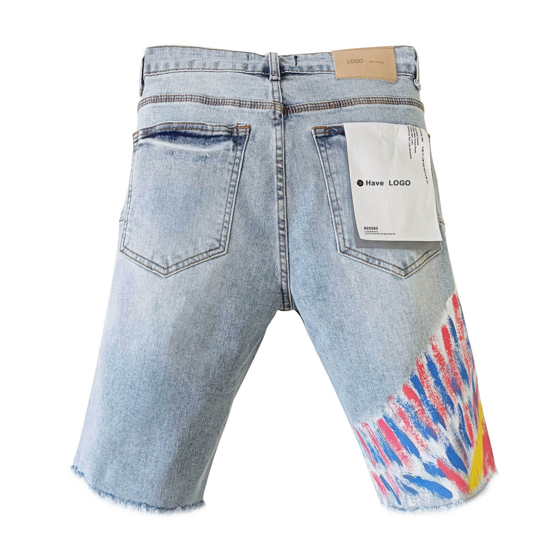 Ny man shorts jeans designer jeans lila jeans mager jeans rippade cyklist smala raka magra byxor shorts lila jeans män märke vintage byxa oss storlek