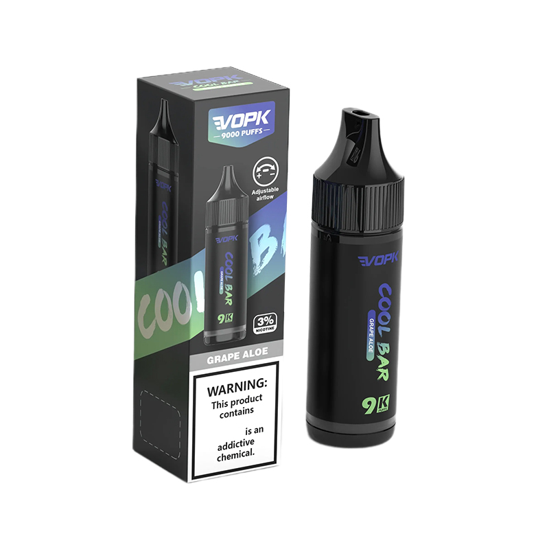 E-Liquid-Flaschen-Stil Original VOPK COOL BAR 9000 Puffs 9K Tornado Vapes Einweg-Puff Shisha E-Zigarette vorgefüllte Wagen Wagen Mesh Coil Vape Pen Gerät Vapers Vaper