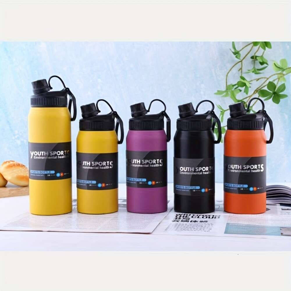 Stainless Steel Vacuum Flask Leakproof Insulated Tumbler for Outdoor Sports, Camping, Hiking - Hot and Cold Retention