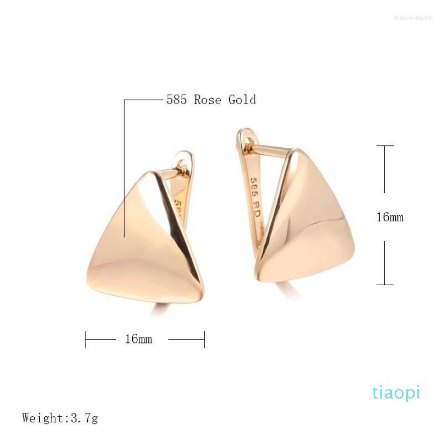 2022 NOWOŚĆ FADY HOOP Kolczyki Złota Złota Geometryczna Moda Koreańska biżuteria imprezowa Najwyższa jakość332y