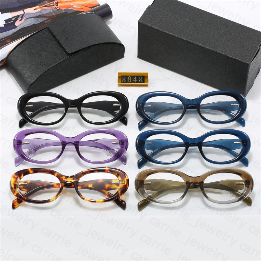 Designer Sunglasses Oval Non-prescription Casual Transparent Glasses for Women Mens glass Eyeglasses