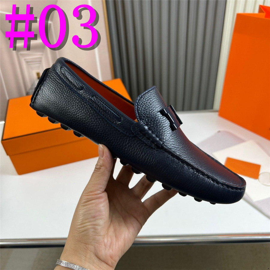 Hombres de mocasines de diseñador de 40 estilos zapatos de cuero para hombres zapatos casuales mocasins de lujo zapatillas de deporte transpirable hombres conduciendo zapatos de confort talla 38-46