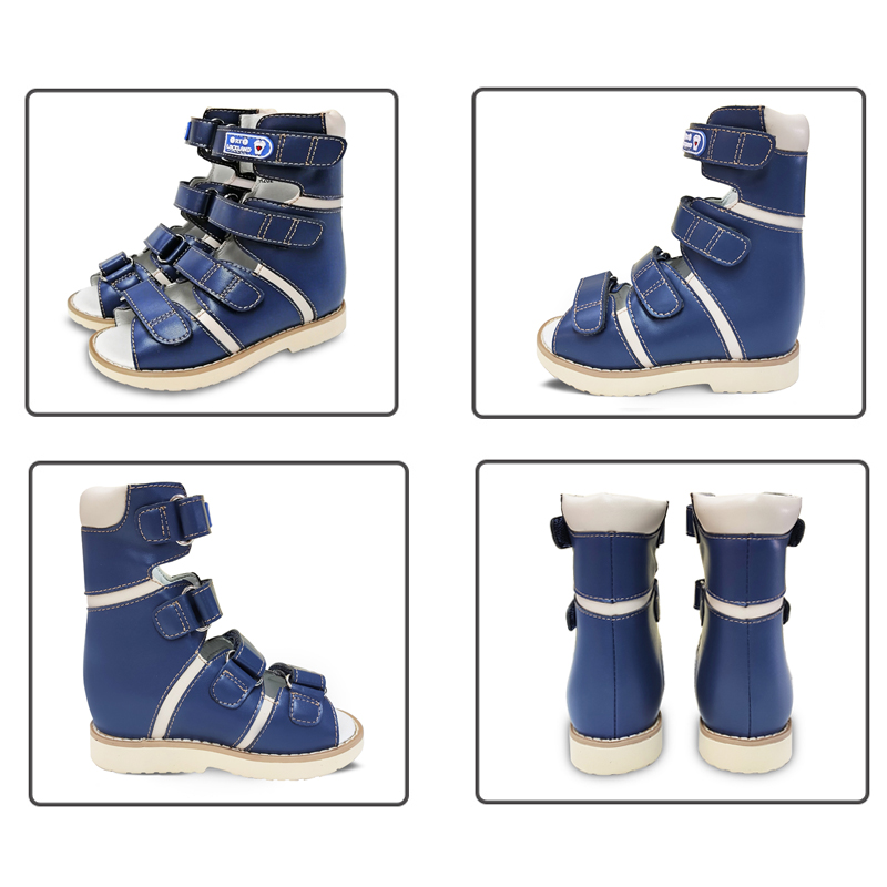 Chaussures pour enfants enfants filles garçons sandales orthopédiques avec arc support de semelle intérieure eva semerie de club respirant