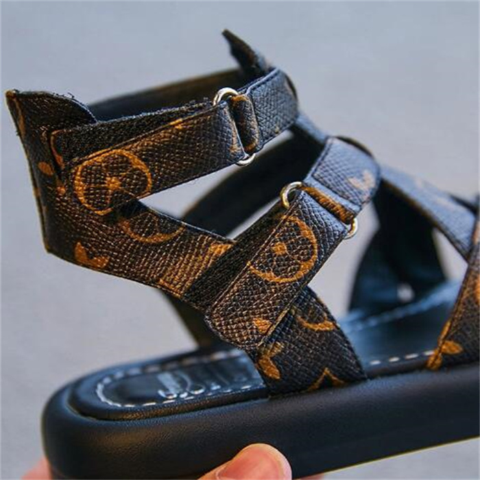 الموضة الصيفية أطفال أحذية الفتيات صندل روماني أحذية الأطفال المفتوحة اصبع القدم الصندل النعال الأميرة أحذية ناعمة وحيدة الشاطئ