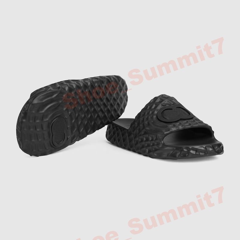 Designer Sandals 2024 New Summer Casual Sandals Beach Vacation Men Women Couple Non-Slip platform Sandals Rubber Sinterlocking Slide Sandals famous designer women