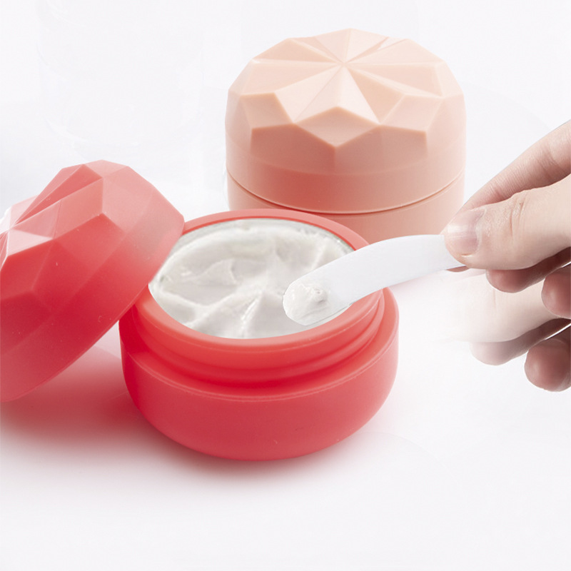 Dispensador de silicone caixa de armazenamento fundação maquiagem emulsão de leite caixa portátil creme facial produtos de cuidados com a pele sub embalagem