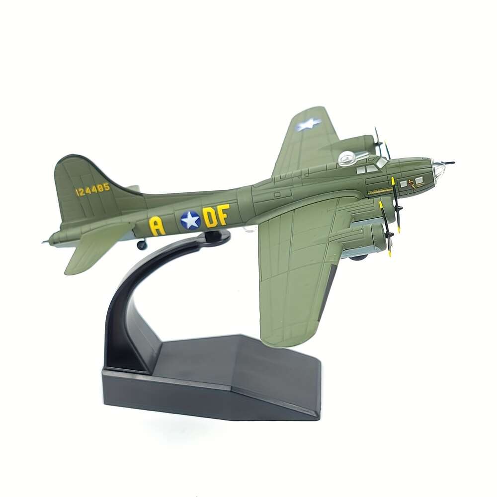 1:144 B-17F Flying Fortress Bomber Memphis Belle Metall-Militärdruckguss-Flugzeugmodell zur Sammlung