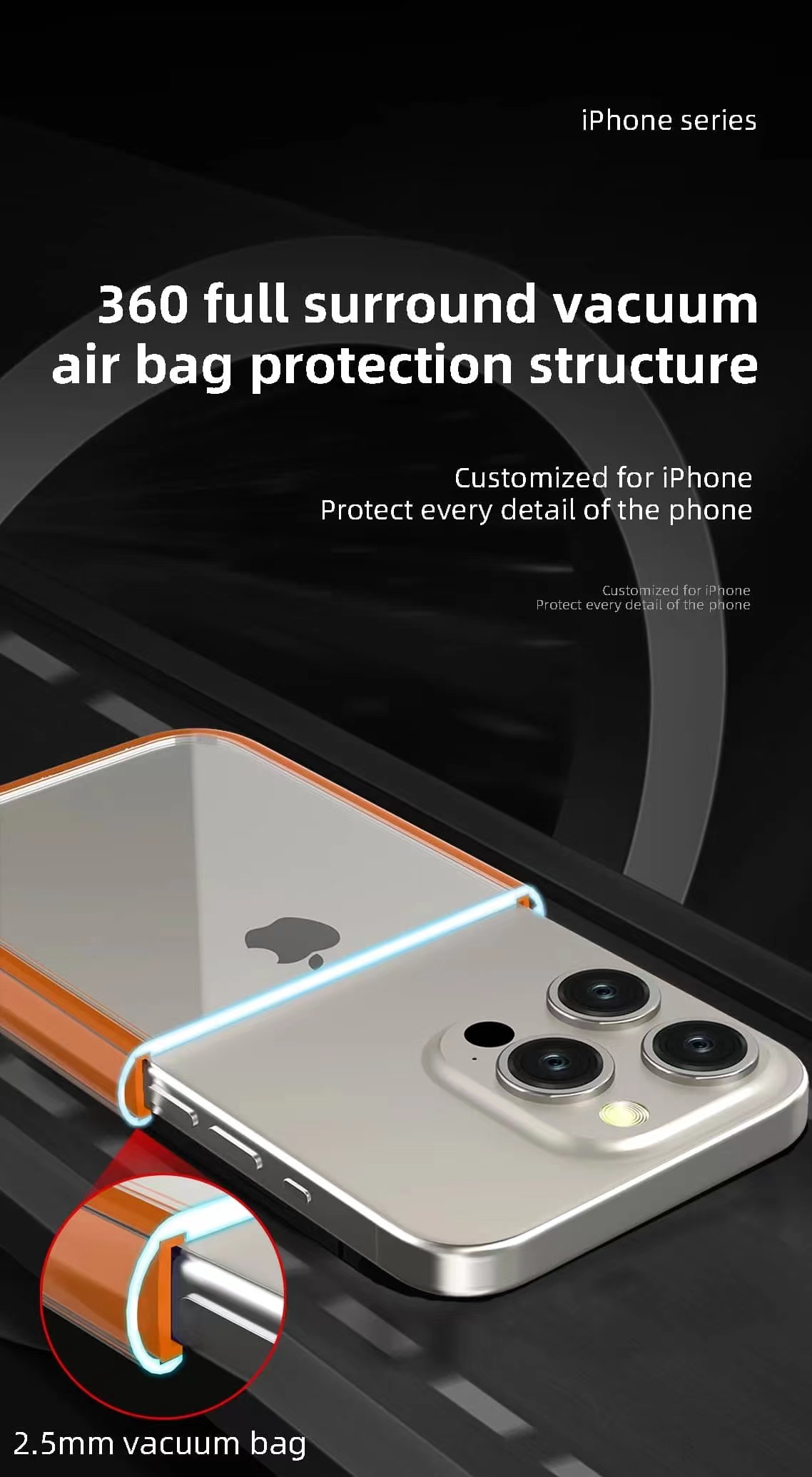 Ny airbag-stötbeständig magnetisk telefonfodral för iPhone 13 14 15 Pro Max Plus Magsafe Wireless Charge Anti Drop Shock-Absorbing Cover
