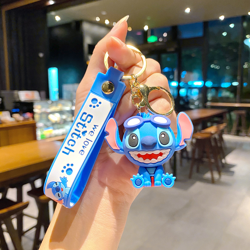 Designer keychains accessories Cartoon figure Steed Key chain rings pendant Car key chain claw machine Doll machine backpack pendant