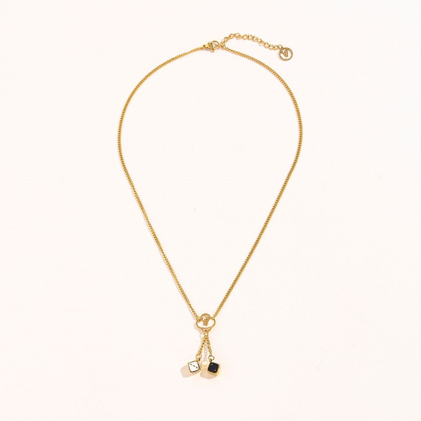 Design de luxo feminino colar gargantilha corrente 18k banhado a ouro aço inoxidável colares pingente declaração acessórios jóias casamento 2201