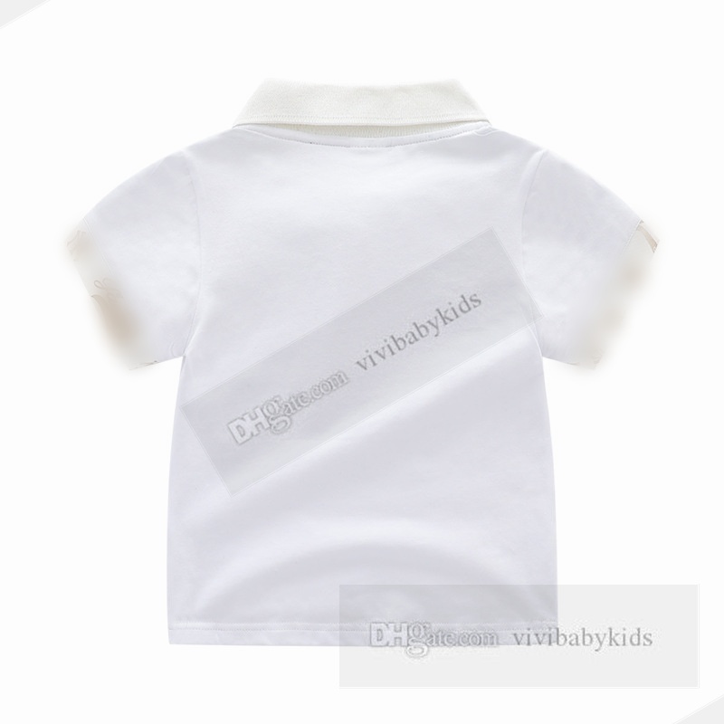 Toddler dla dzieci list wydrukowany koszule polo małe chłopcy dziewczyn
