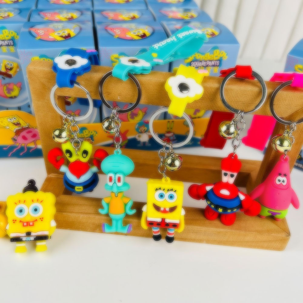 The Year of the Loong sponge, baby blind box key chain pendant wholesale children's backpack cartoon hanging accessories stall small toys