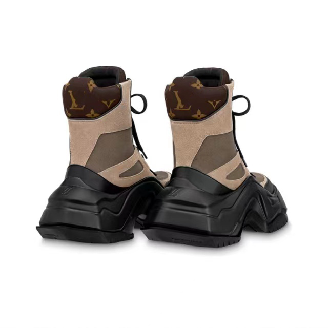 أحذية أرضية كلاسيكية أحذية مريحة أسود Khaki Men Office Outdoor Outdoor Non-Slip with Box Luxury Designer Scarpe Wave Sole Platform Scarpe