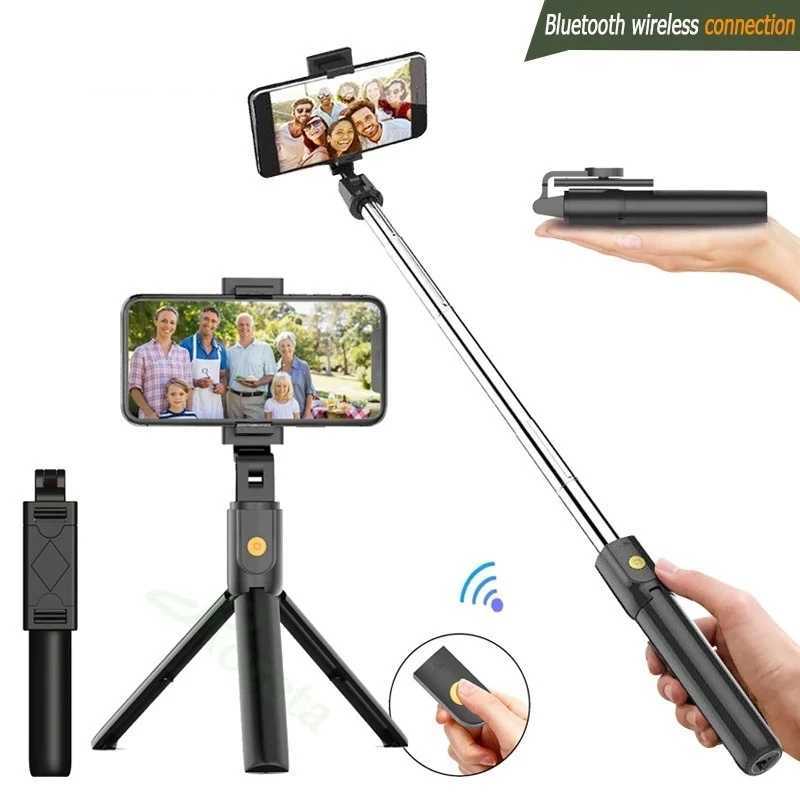 Monopiedi selfie NOVITÀ: il selfie stick Bluetooth può essere convertito in un treppiede portatile e adatto la registrazione di selfie con il cellulare 24329