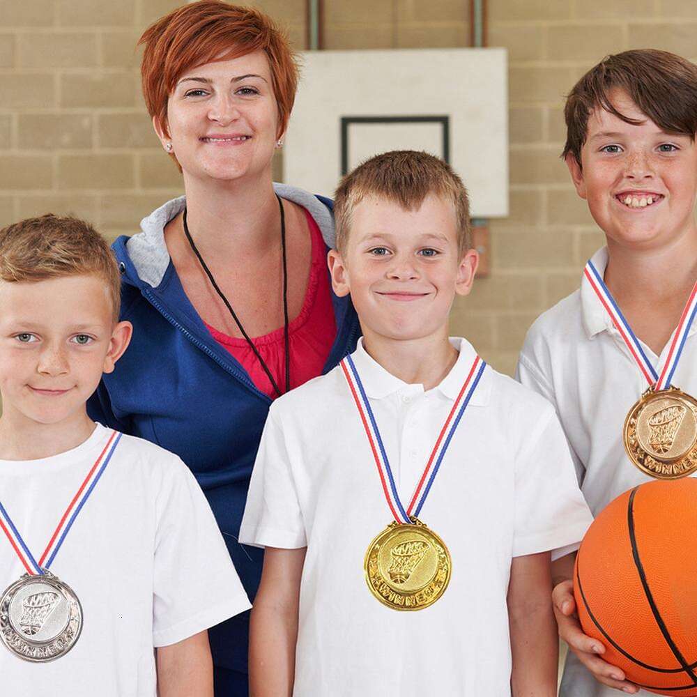 Nuove medaglie vincitrici bambini in plastica, oro, medaglia di bronzo, premio, souvenir, regali, sport all'aria aperta, giocattoli bambini