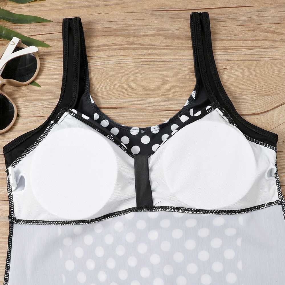 Maillots de bain pour femmes Femmes Nouveau Design Impression Tankini Maillot De Bain Bikini Ensemble Été Maillot De Bain Rétro Plage Porter Bikini Taille Lâche Monokini Maillots De Bain T2403