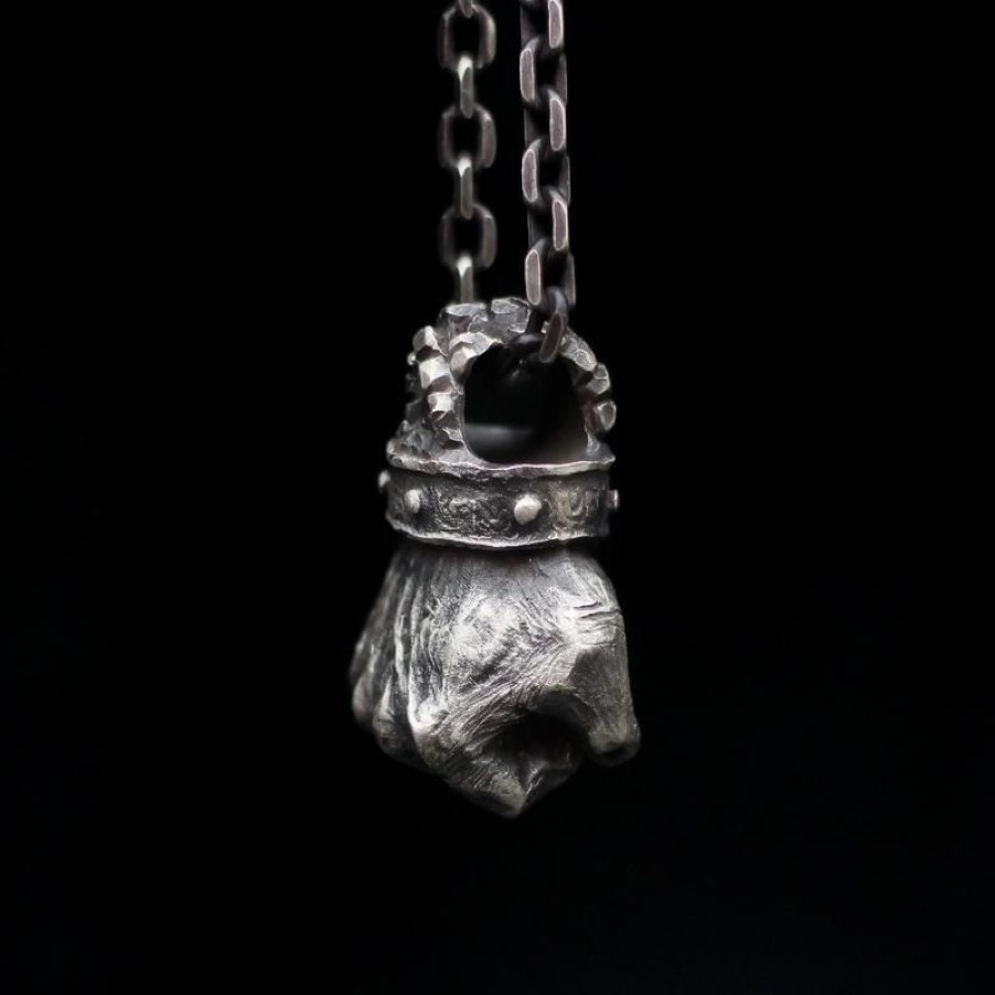 Ожерелья с подвесками «Храбрый кулак», держащая силу, и ожерелье-цепочка, подвески в стиле панк-рок, хип-хоп для мальчиков, модные ювелирные изделия, подарокPendan275k
