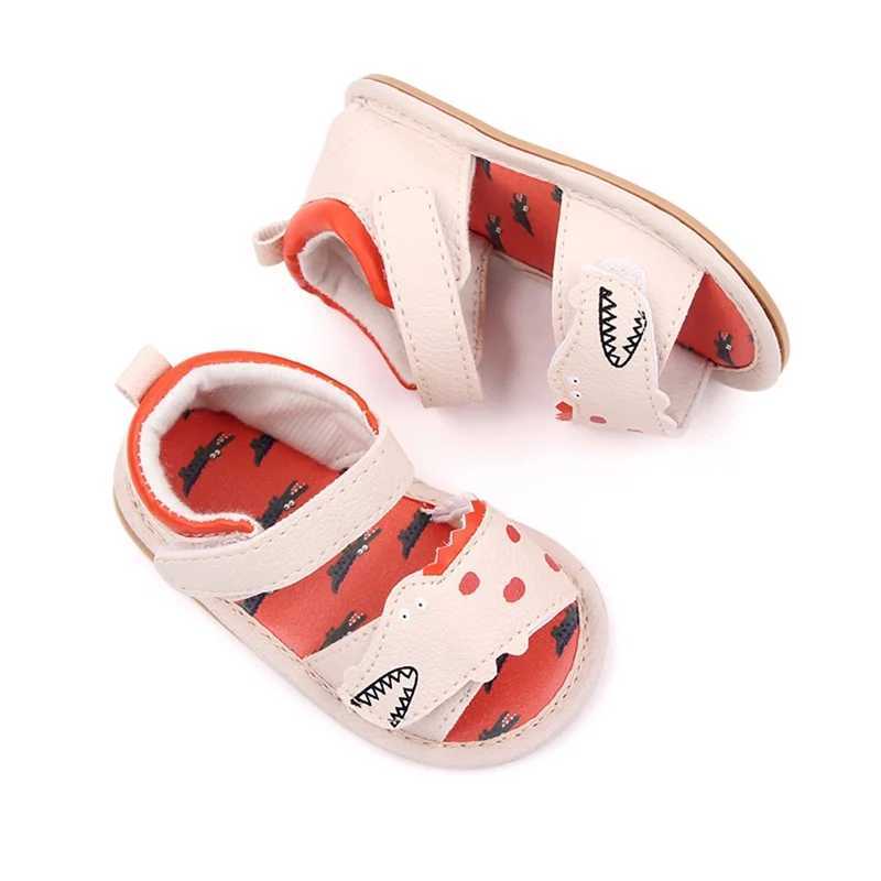 Sandaler Baby Boy Open Toe Sandaler Breattable Soft Sole Shoes Summer Beach Walking Shoes For Toddler Newborn Spädbarn 240329