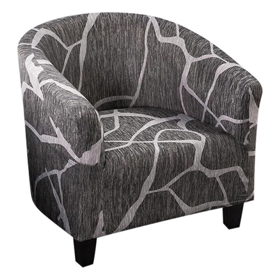 New Printed Elastic Tub Chair Cover Living Room Stretch Sofa Slipcover Furniture Single Seater Couch Banquet Armchair Cover267F