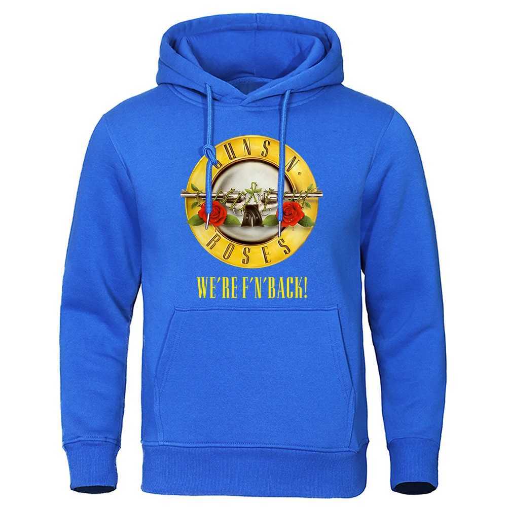 Męskie bluzy bluzy i róże powróciły. Metal Rock Style Hoodies Mens Hip-Hop Crewneck Hoodies Autumn Super Dalian Hoodies Harajuku unisex Clothingl2403