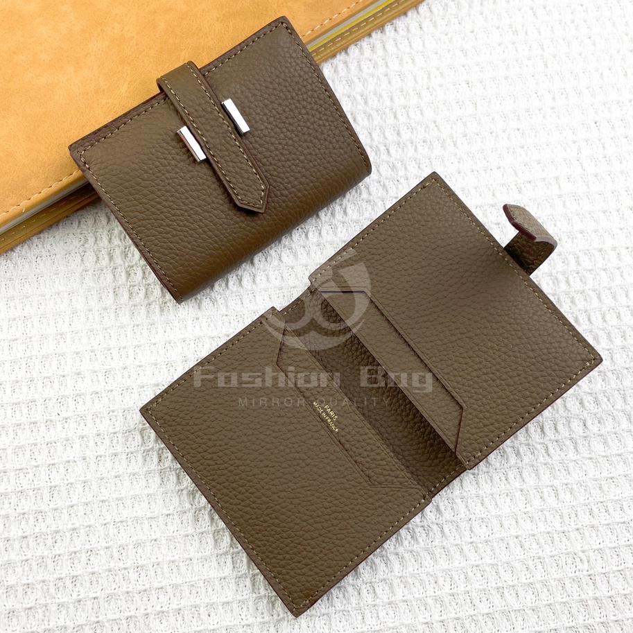 Luxury Genuine Leather Wallet Handmade Men's Women's Card Bag Coin Purse Mini Clutch Key Holder Ultra Thin Wallet with Gift Box