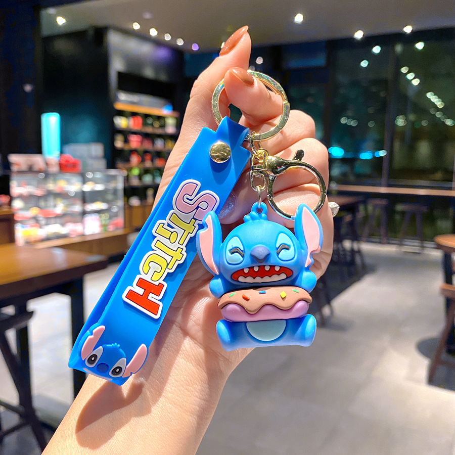 Designer keychains accessories Cartoon figure Steed Key chain rings pendant Car key chain claw machine Doll machine backpack pendant