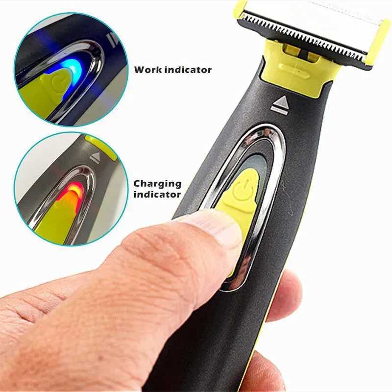 Electric Shavers MLG Electric Shaver för män och kvinnor Portable Full Body Trimmer USB T -formad blad Razor för skägg armhåla för tvättbar 240329