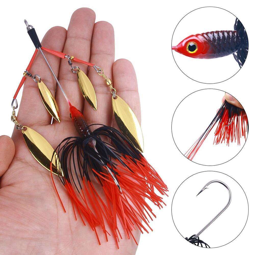 Yeni Luya Set Spinner Fishing Cazibe Söğüt Multota Spinners Kaşık Yem Pike Peche için Tüm Yapay Yemler