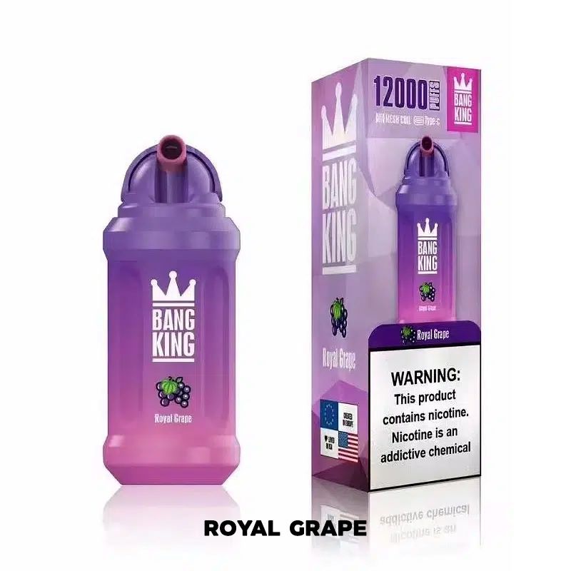 Orijinal Bang King 12000 Puf Teslim Edilebilir Vape Kalem 23ML Önceden Döşemeli Pods 650mAh Şarj Edilebilir Pil Yeni Paketleme 0% 2% 3% 5% Puflar 12K Elektronik Sigara